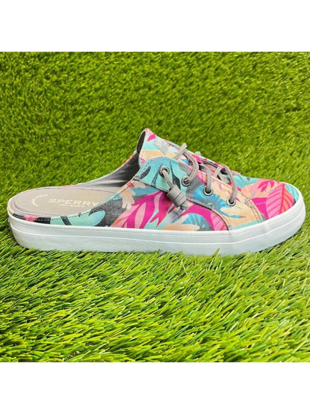 Sperry Crest Vibe Mule Womens Size 9.5 Coral Pink Casual Walking Slip On Shoes